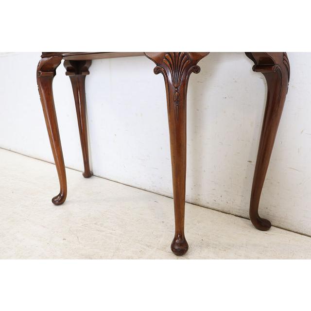 cl-5　1960年代イギリス製ビンテージ マホガニー クイーンアン様式 引き出し付き コンソールテーブル ホールテーブル サイドテーブル 送料無料 |  | 14