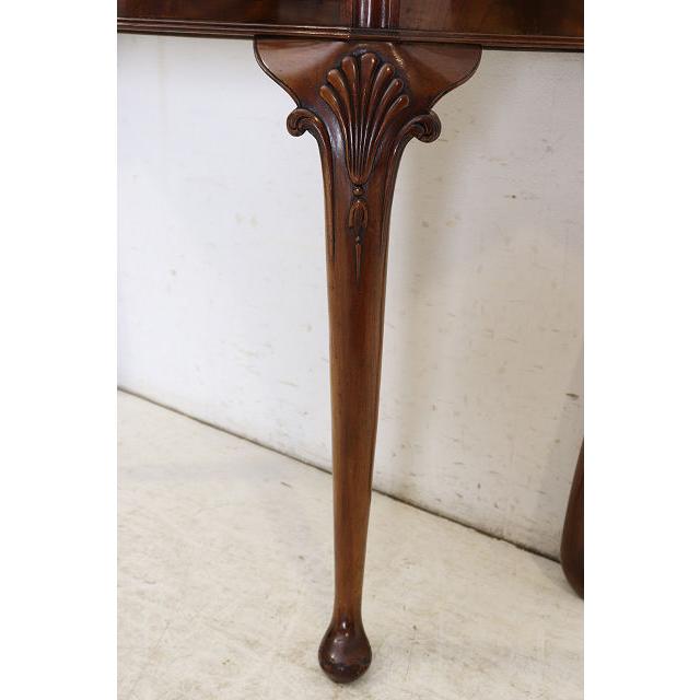 cl-5　1960年代イギリス製ビンテージ マホガニー クイーンアン様式 引き出し付き コンソールテーブル ホールテーブル サイドテーブル 送料無料 |  | 15