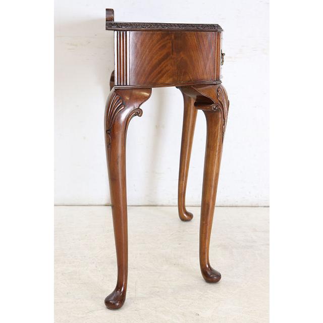 cl-5　1960年代イギリス製ビンテージ マホガニー クイーンアン様式 引き出し付き コンソールテーブル ホールテーブル サイドテーブル 送料無料 |  | 19
