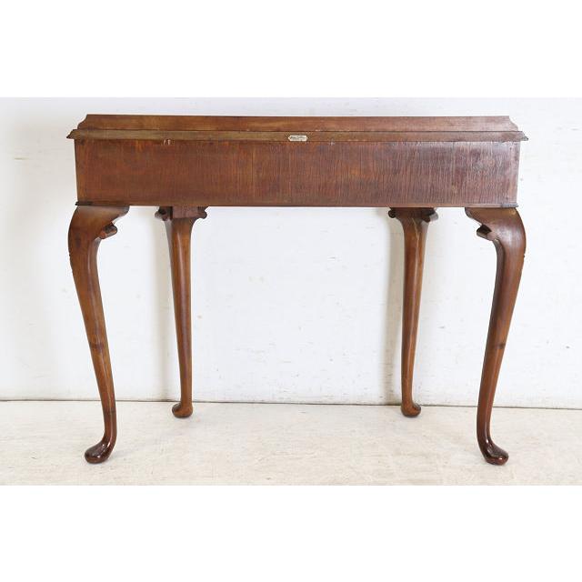 cl-5　1960年代イギリス製ビンテージ マホガニー クイーンアン様式 引き出し付き コンソールテーブル ホールテーブル サイドテーブル 送料無料 |  | 20