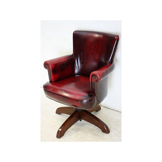 ビンテージアームチェア本革レザー