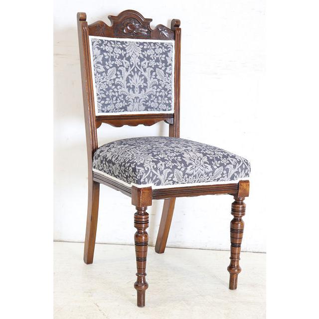 dn-10　1890年代イギリス製アンティーク ビクトリアン ウォルナット パネルバック ダイニングチェア 食卓椅子 いす イス ヨーロピアン |  | 18