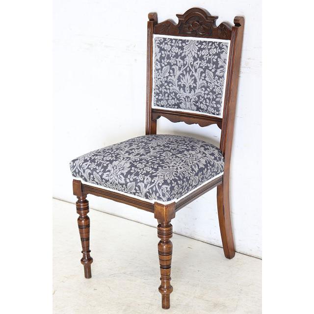 dn-10　1890年代イギリス製アンティーク ビクトリアン ウォルナット パネルバック ダイニングチェア 食卓椅子 いす イス ヨーロピアン |  | 02