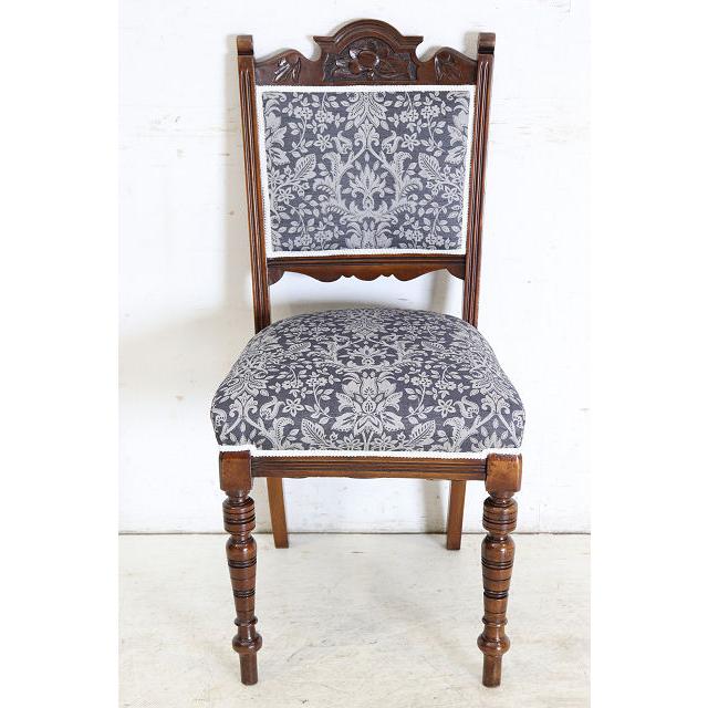 dn-10　1890年代イギリス製アンティーク ビクトリアン ウォルナット パネルバック ダイニングチェア 食卓椅子 いす イス ヨーロピアン |  | 03