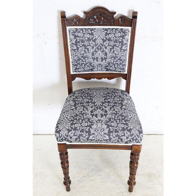 dn-10　1890年代イギリス製アンティーク ビクトリアン ウォルナット パネルバック ダイニングチェア 食卓椅子 いす イス ヨーロピアン |  | 06