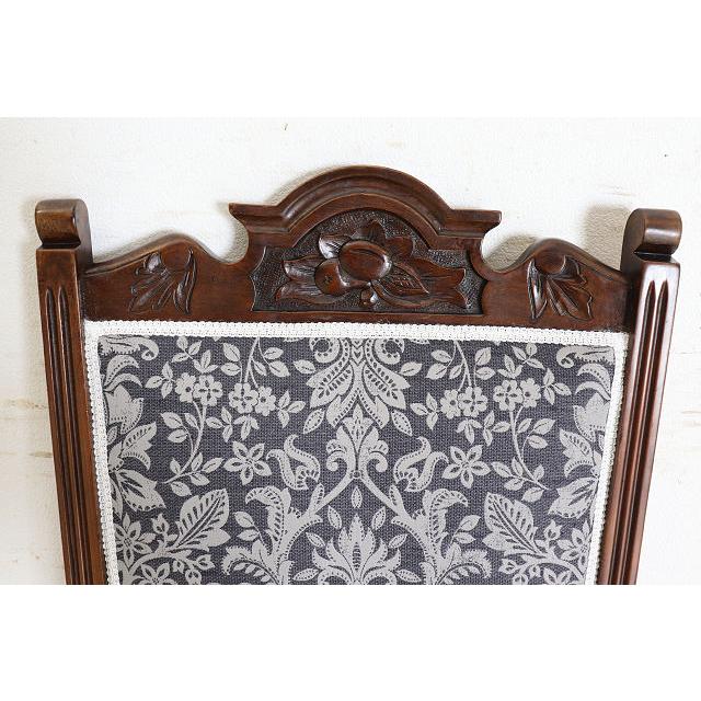 dn-10　1890年代イギリス製アンティーク ビクトリアン ウォルナット パネルバック ダイニングチェア 食卓椅子 いす イス ヨーロピアン |  | 09