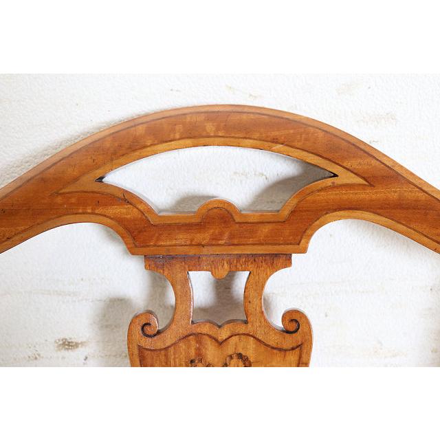 dn-13　1920年代イギリス製アンティーク ウォルナット ヘップルホワイト様式 シェルバック ダイニングチェア 椅子 いす イス サイドチェア |  | 10