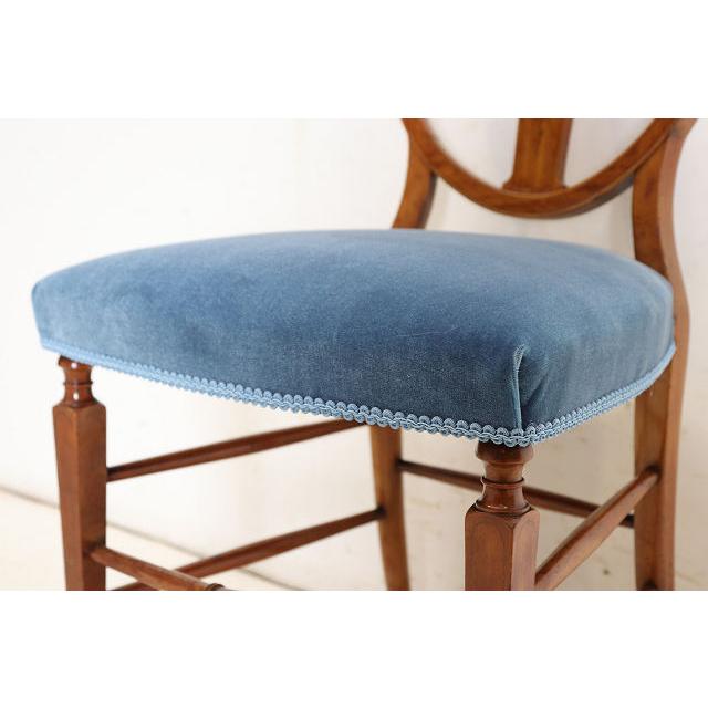 dn-13　1920年代イギリス製アンティーク ウォルナット ヘップルホワイト様式 シェルバック ダイニングチェア 椅子 いす イス サイドチェア |  | 16