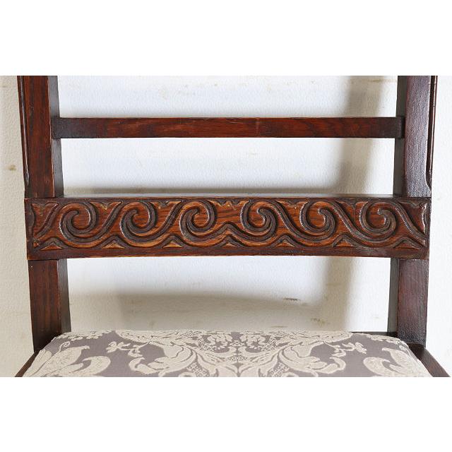 dn-20　1960年代イギリス製ビンテージ オーク ラダーバック ダイニングチェア4脚セット 椅子 いす イス アンティーク レトロ 送料無料 |  | 11