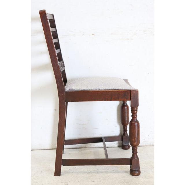 dn-20　1960年代イギリス製ビンテージ オーク ラダーバック ダイニングチェア4脚セット 椅子 いす イス アンティーク レトロ 送料無料 |  | 19