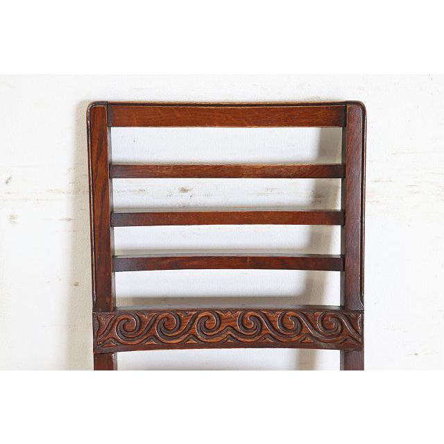 dn-20　1960年代イギリス製ビンテージ オーク ラダーバック ダイニングチェア4脚セット 椅子 いす イス アンティーク レトロ 送料無料 |  | 09