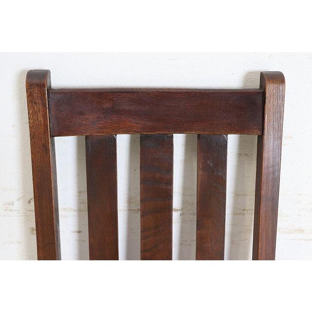 dn-24　1940年代イギリス製アンティーク オーク ダブルカップレッグ ダイニングチェア 4脚セット 食卓椅子 いす イス 送料無料 |  | 11