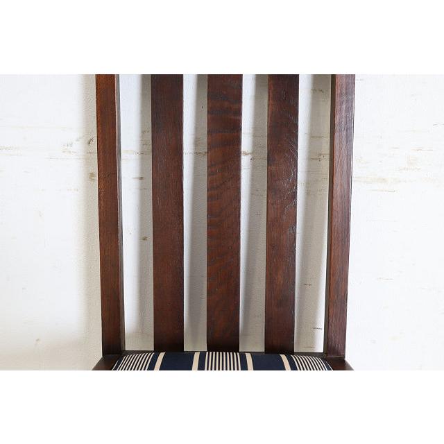 dn-24　1940年代イギリス製アンティーク オーク ダブルカップレッグ ダイニングチェア 4脚セット 食卓椅子 いす イス 送料無料 |  | 12