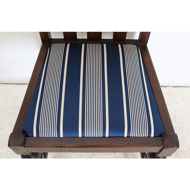 dn-24　1940年代イギリス製アンティーク オーク ダブルカップレッグ ダイニングチェア 4脚セット 食卓椅子 いす イス 送料無料 |  | 13