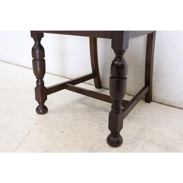 dn-24　1940年代イギリス製アンティーク オーク ダブルカップレッグ ダイニングチェア 4脚セット 食卓椅子 いす イス 送料無料 |  | 16