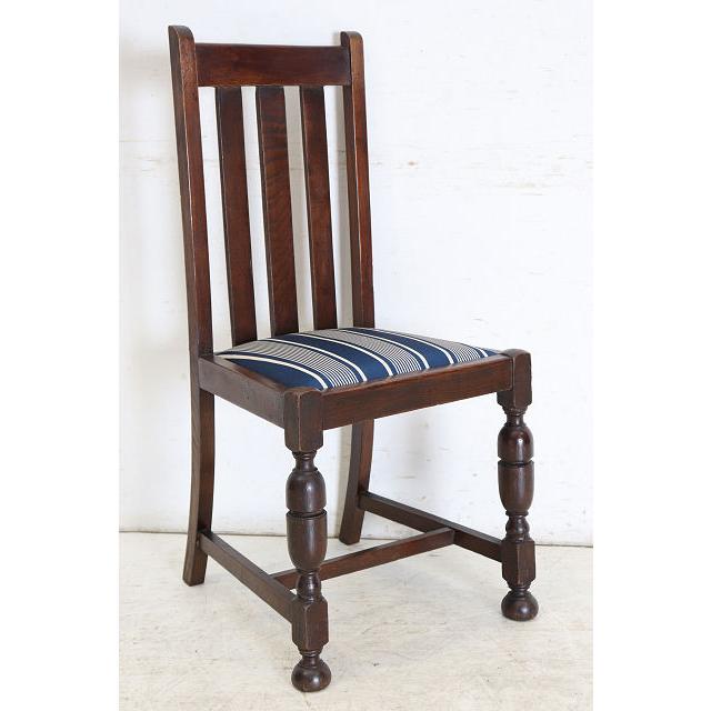 dn-24　1940年代イギリス製アンティーク オーク ダブルカップレッグ ダイニングチェア 4脚セット 食卓椅子 いす イス 送料無料 |  | 18