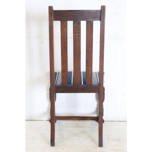 dn-24　1940年代イギリス製アンティーク オーク ダブルカップレッグ ダイニングチェア 4脚セット 食卓椅子 いす イス 送料無料 |  | 20