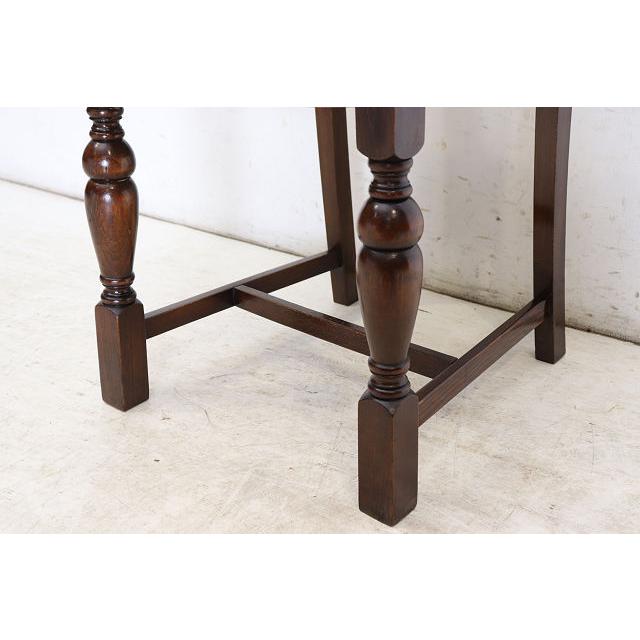 dn-28　1940年代イギリス製アンティーク ソリッドオーク 無垢材 ダブルカップレッグ ダイニングチェア 椅子 いす イス ブルー 青 |  | 15