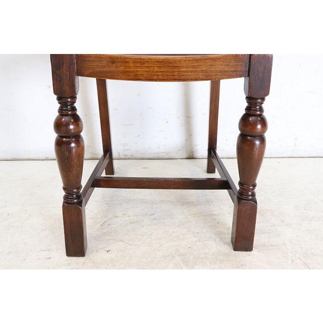 dn-28　1940年代イギリス製アンティーク ソリッドオーク 無垢材 ダブルカップレッグ ダイニングチェア 椅子 いす イス ブルー 青 |  | 16