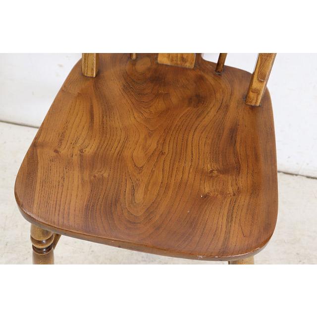 dn-29　1960年代イギリス製ビンテージ エルム ハイバック ウインザー カントリー キッチンチェア ダイニングチェア 4脚セット 椅子 いす イス 送料無料 |  | 13