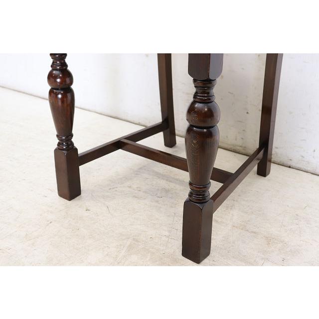 dn-34　1940年代イギリス製アンティーク ソリッドオーク 無垢材 ダブルカップレッグ ダイニングチェア 椅子 いす イス グリーンのストライプ |  | 15