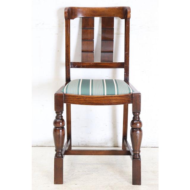 クラシック木製ダイニングチェア　イギリスアンティーク　オーク材 dn-34 1940年代イギリス製アンティーク ソリッドオーク 無垢材