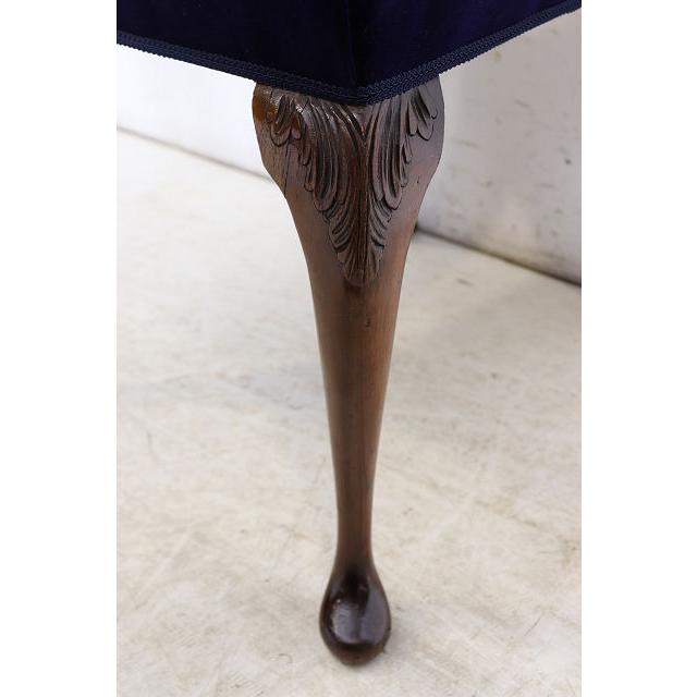 dn-39　1960年代イギリス製ビンテージ ウォルナット クイーンアンスタイル ダイニングチェア 4脚セット イス 椅子 いす セット販売チェア パープル |  | 16