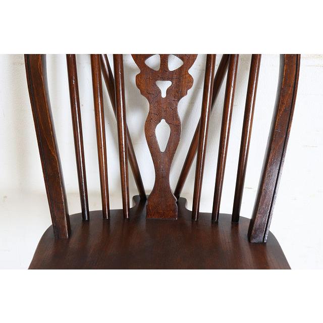 dn-40　1970年代イギリス製ビンテージ エルム ホイールバック ウインザーチェア キッチン ダイニング カントリー レトロ 椅子 いす イス（A） |  | 10