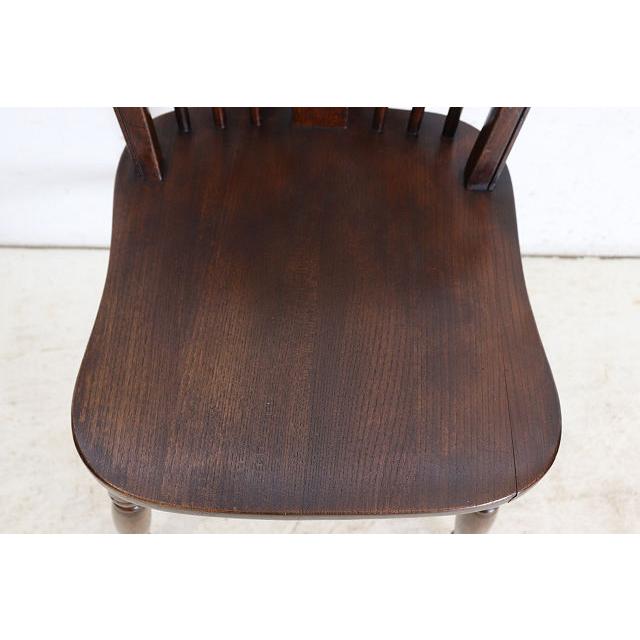 dn-40　1970年代イギリス製ビンテージ エルム ホイールバック ウインザーチェア キッチン ダイニング カントリー レトロ 椅子 いす イス（A） |  | 11