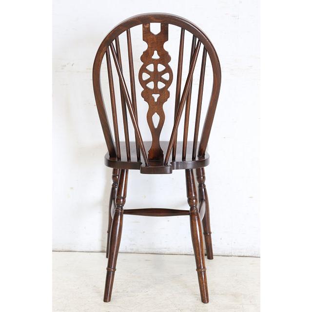 dn-40　1970年代イギリス製ビンテージ エルム ホイールバック ウインザーチェア キッチン ダイニング カントリー レトロ 椅子 いす イス（A） |  | 20