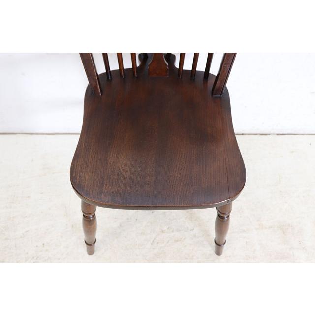 dn-40　1970年代イギリス製ビンテージ エルム ホイールバック ウインザーチェア キッチン ダイニング カントリー レトロ 椅子 いす イス（A） |  | 08