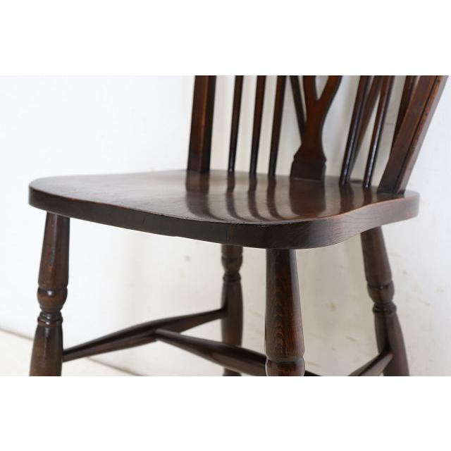 dn-42　1970年代イギリス製ビンテージ エルム ホイールバック ウインザーチェア キッチン ダイニング カントリー レトロ 椅子 いす イス（C） |  | 13