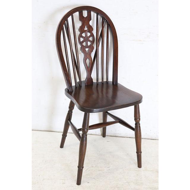 dn-42　1970年代イギリス製ビンテージ エルム ホイールバック ウインザーチェア キッチン ダイニング カントリー レトロ 椅子 いす イス（C） |  | 17