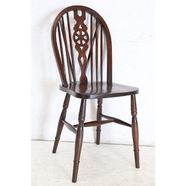 dn-42　1970年代イギリス製ビンテージ エルム ホイールバック ウインザーチェア キッチン ダイニング カントリー レトロ 椅子 いす イス（C） |  | 18