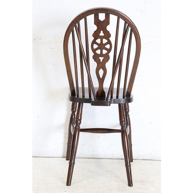 dn-42　1970年代イギリス製ビンテージ エルム ホイールバック ウインザーチェア キッチン ダイニング カントリー レトロ 椅子 いす イス（C） |  | 20