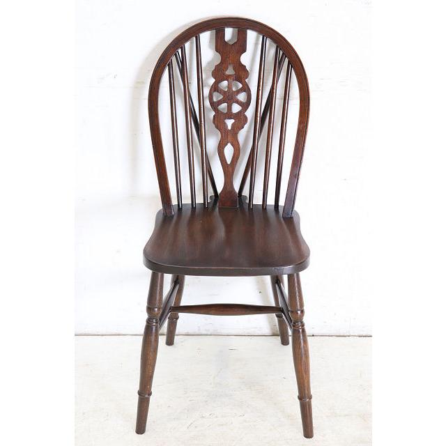 dn-42　1970年代イギリス製ビンテージ エルム ホイールバック ウインザーチェア キッチン ダイニング カントリー レトロ 椅子 いす イス（C） |  | 03