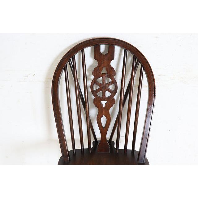 dn-42　1970年代イギリス製ビンテージ エルム ホイールバック ウインザーチェア キッチン ダイニング カントリー レトロ 椅子 いす イス（C） |  | 07