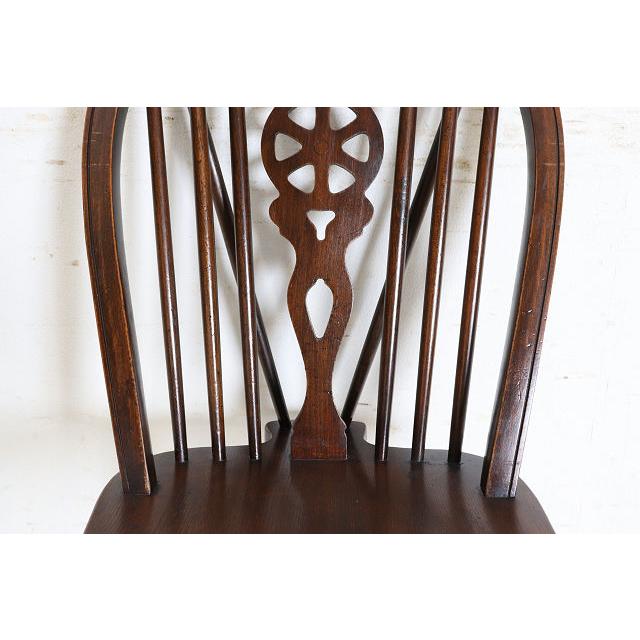 dn-43　1970年代イギリス製ビンテージ エルム ホイールバック ウインザーチェア キッチン ダイニング カントリー レトロ 椅子 いす イス（D） |  | 10