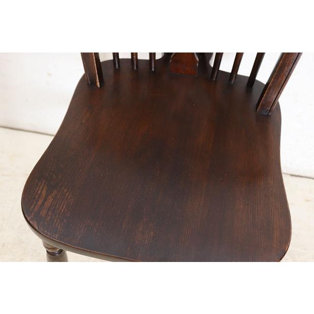 dn-43　1970年代イギリス製ビンテージ エルム ホイールバック ウインザーチェア キッチン ダイニング カントリー レトロ 椅子 いす イス（D） |  | 12