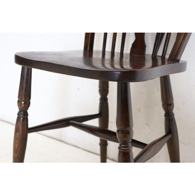 dn-43　1970年代イギリス製ビンテージ エルム ホイールバック ウインザーチェア キッチン ダイニング カントリー レトロ 椅子 いす イス（D） |  | 13