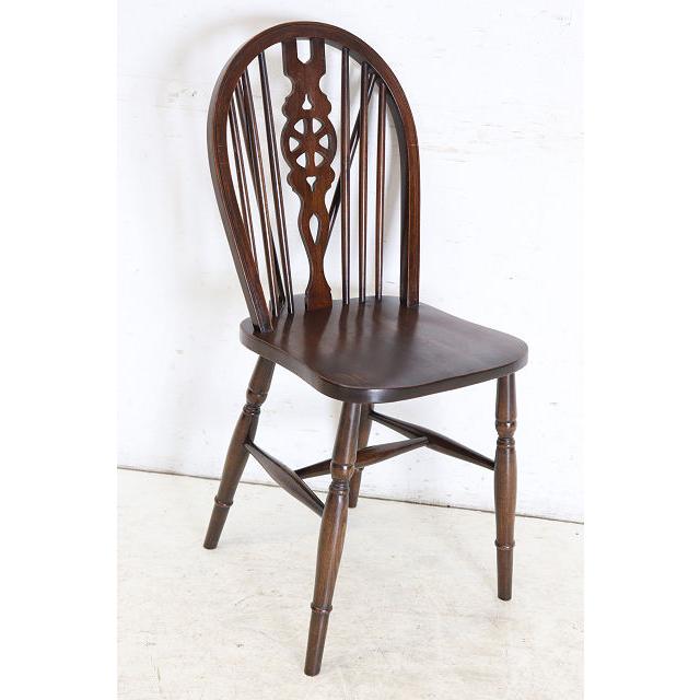 dn-43　1970年代イギリス製ビンテージ エルム ホイールバック ウインザーチェア キッチン ダイニング カントリー レトロ 椅子 いす イス（D） |  | 18