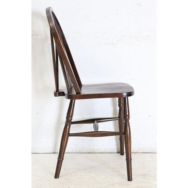 dn-43　1970年代イギリス製ビンテージ エルム ホイールバック ウインザーチェア キッチン ダイニング カントリー レトロ 椅子 いす イス（D） |  | 19