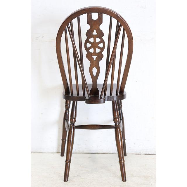 dn-43　1970年代イギリス製ビンテージ エルム ホイールバック ウインザーチェア キッチン ダイニング カントリー レトロ 椅子 いす イス（D） |  | 20