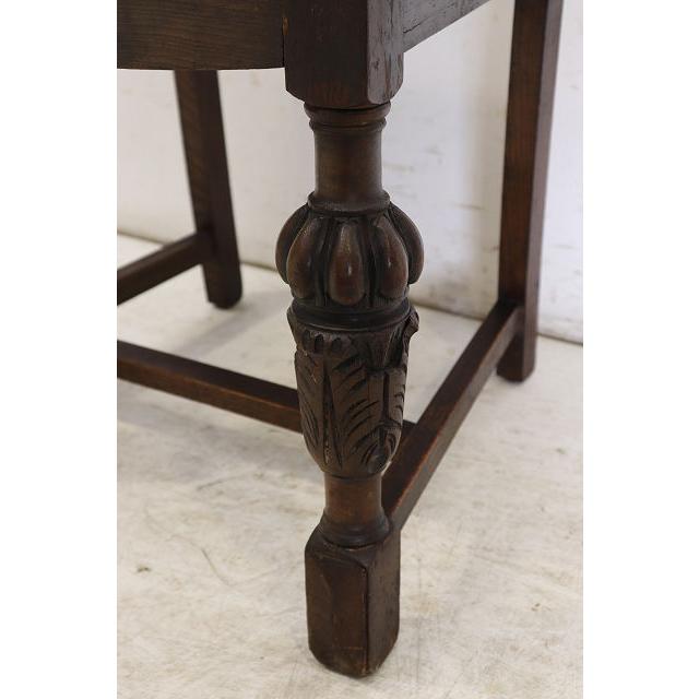 dn-4　1890年代イギリス製アンティーク ビクトリアン オーク レザーシート パネルバック ダイニングチェア 食卓椅子 いす イス (A) |  | 15