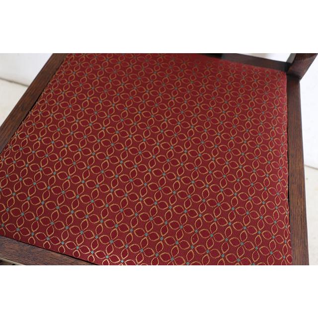 dn-51　1940年代イギリス製アンティーク ソリッドオーク 無垢材 ブドウのデザインの彫刻 ダブルカップレッグ ダイニングチェア 椅子 いす イス |  | 12