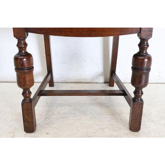 dn-51　1940年代イギリス製アンティーク ソリッドオーク 無垢材 ブドウのデザインの彫刻 ダブルカップレッグ ダイニングチェア 椅子 いす イス |  | 15