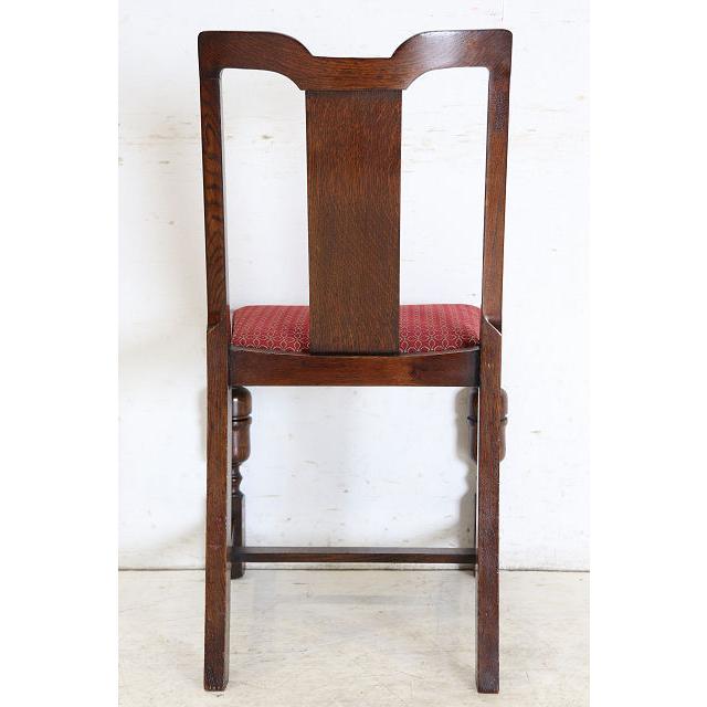 dn-51　1940年代イギリス製アンティーク ソリッドオーク 無垢材 ブドウのデザインの彫刻 ダブルカップレッグ ダイニングチェア 椅子 いす イス |  | 19