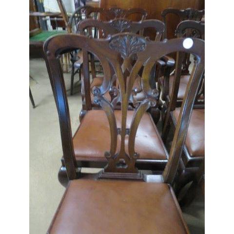 【送料無料】次回入荷予定｜1940年代 イギリス製 アンティーク マホガニー チッペンデール様式 ダイニングチェア6脚セット＜商品番号 dn-5＞ |  | 02