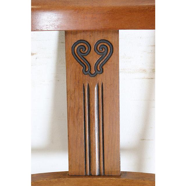 dn-8　1960年代イギリス製ビンテージ オーク ダブルカップレッグ ダイニングチェア 4脚セット 椅子 いす イス 小型 |  | 11