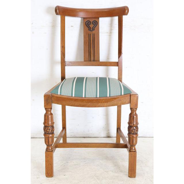 dn-8　1960年代イギリス製ビンテージ オーク ダブルカップレッグ ダイニングチェア 4脚セット 椅子 いす イス 小型 |  | 06